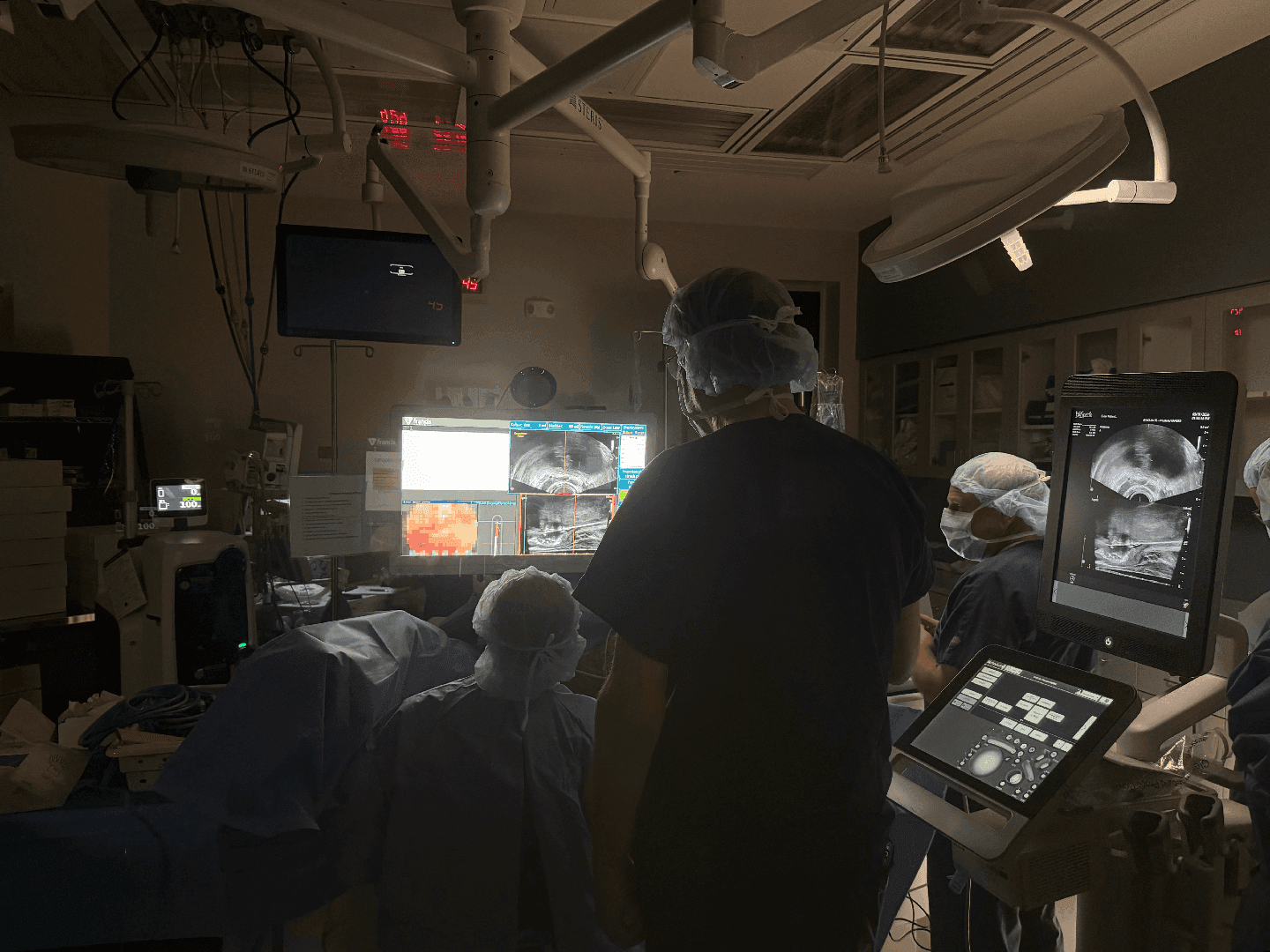 Clinical procedure environment during a Vanquish procedure