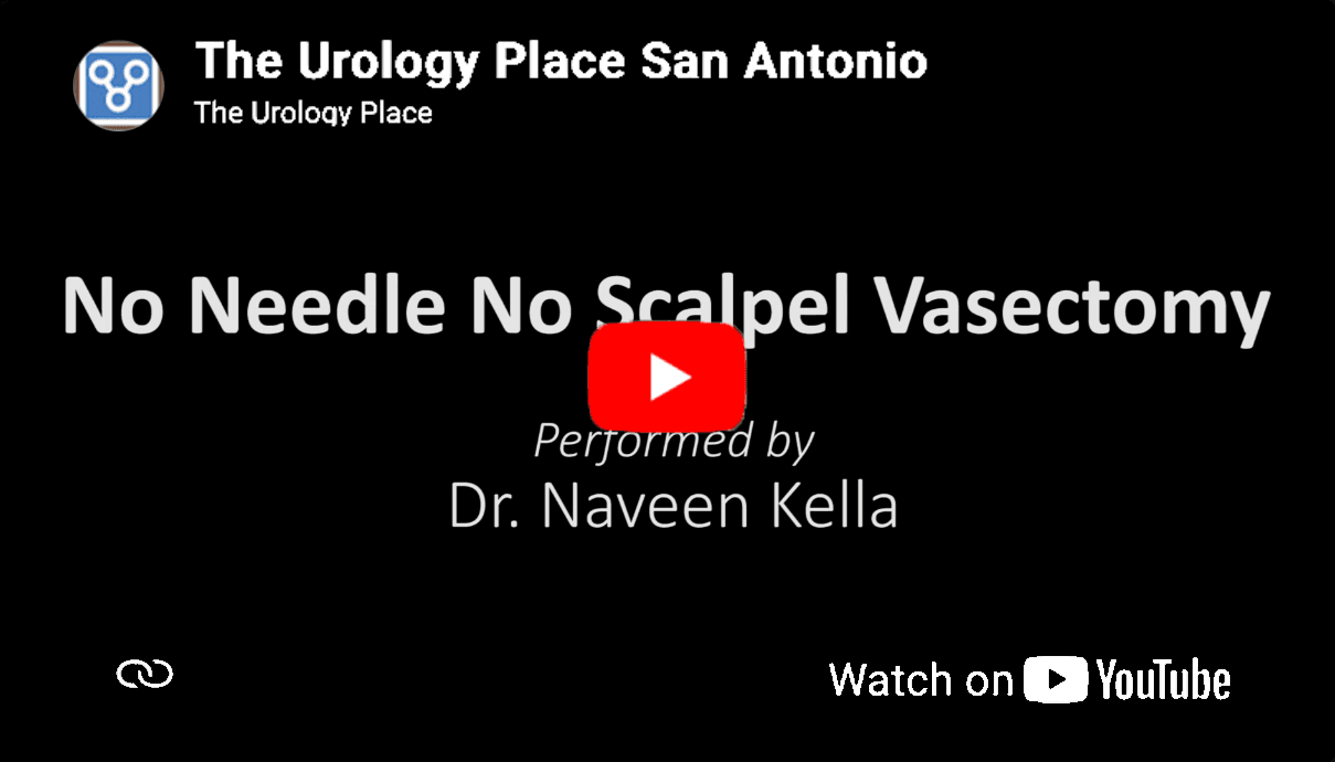 Vasectomy procedure (age-restricted content may require viewing on YouTube)