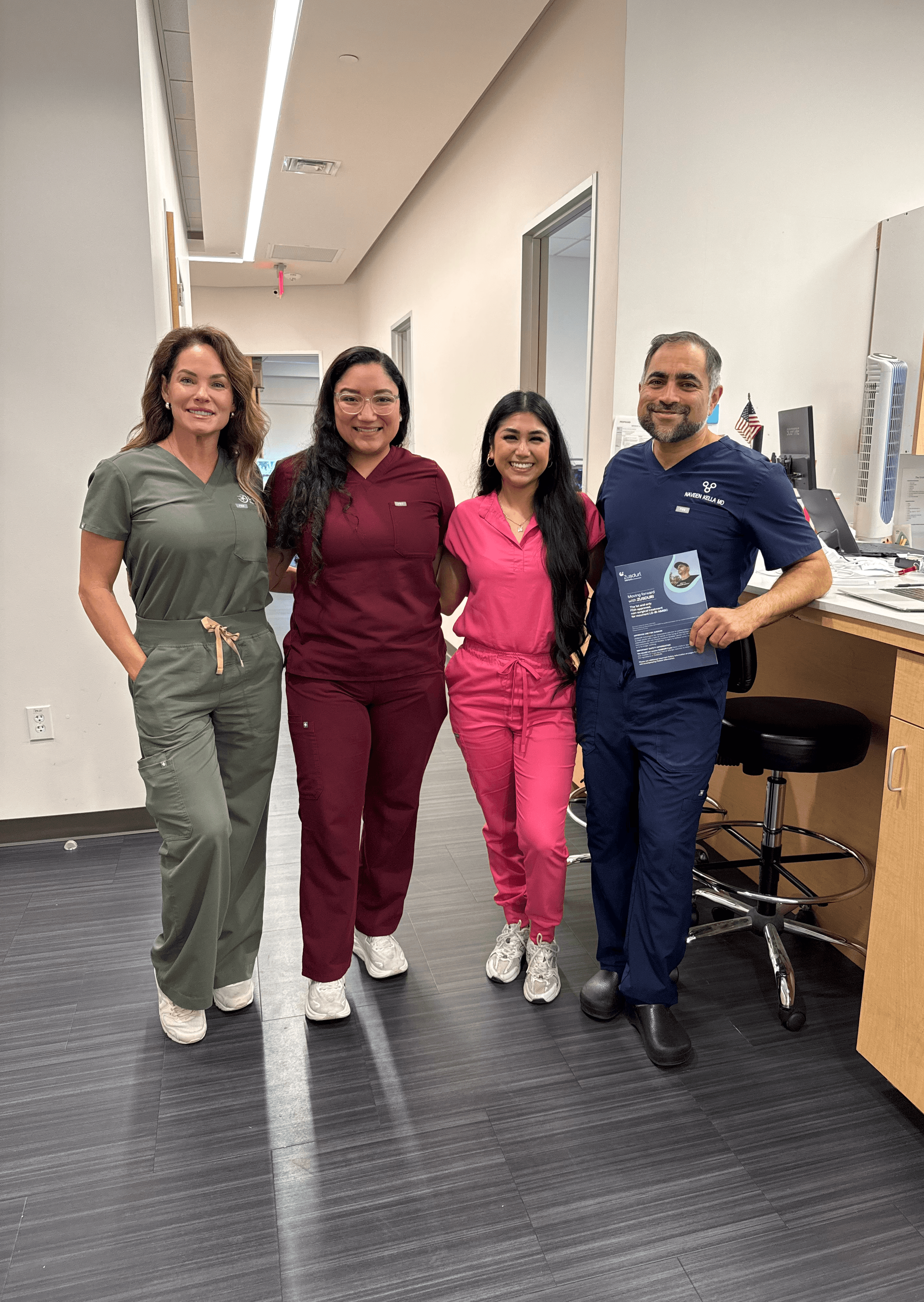 The Urology Place team standing together in clinic